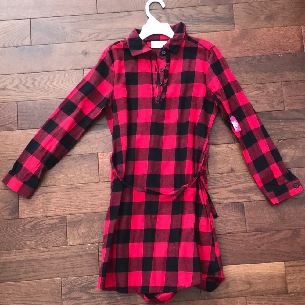Buffalo plaid tunic